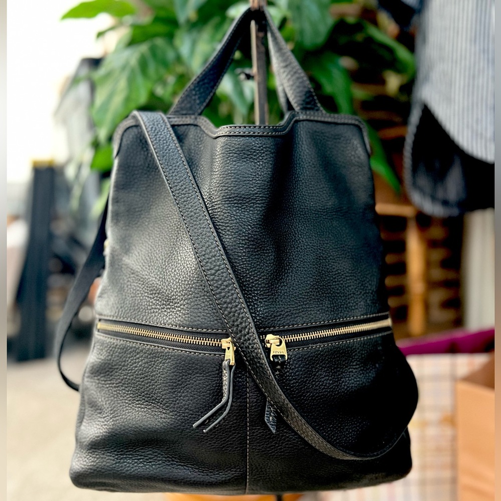 Vintage Fossil Convertible Crossbody Bag